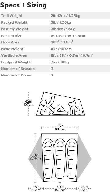 Tiger Wall UL3 Tent X3564