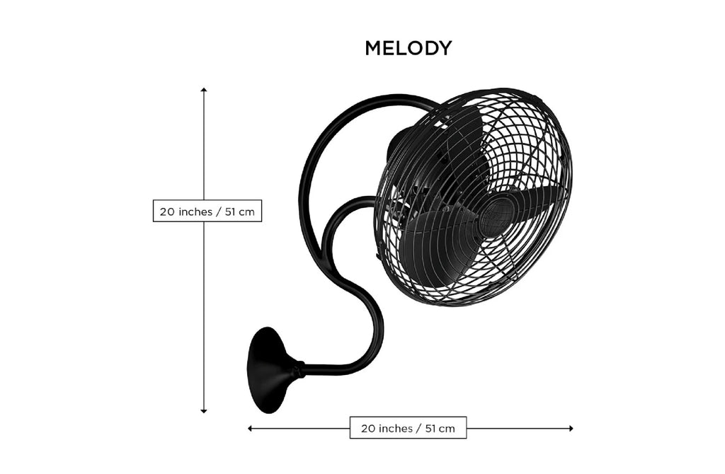 Textured Bronze 3-speed Oscillating Wall-Mounted Fan C80847