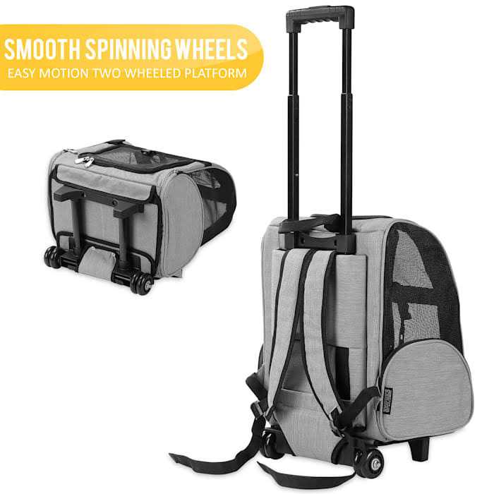 Backpack Pet Travel Carrier with Wheels Y7819