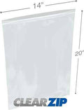 14 x 20 in. Clear Zip Lock Bags - Case of 500 S337