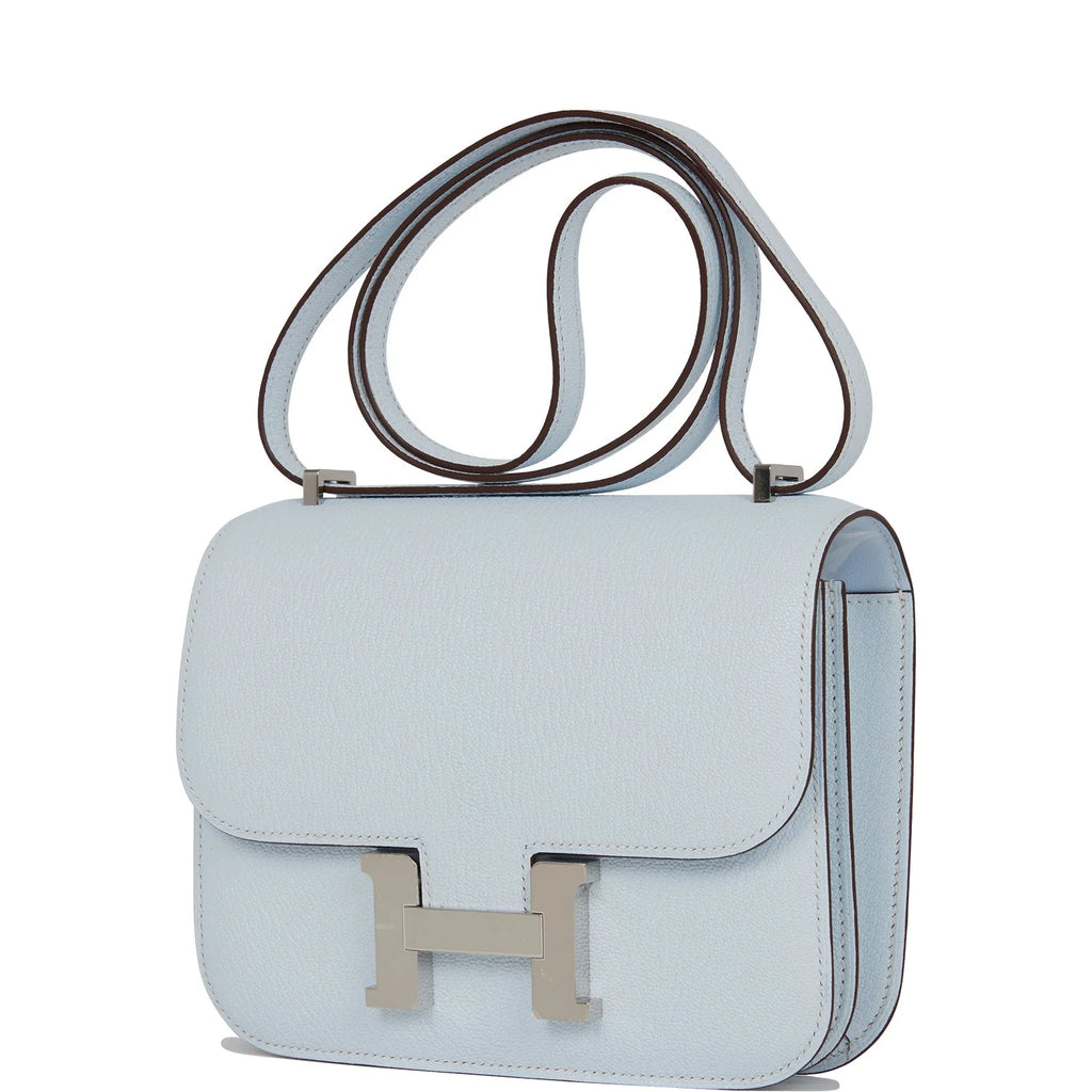 Bleu Brume Chevre 18 Shoulder Bag A436