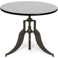 36x22 Round Adjustable Height Table Gray Z5166