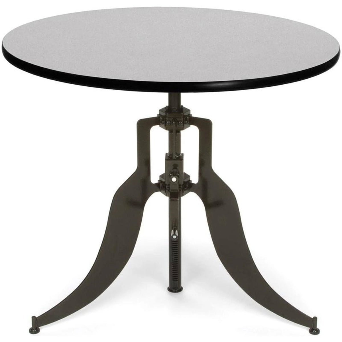 36x22 Round Adjustable Height Table Gray Z5166