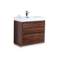36 in. Walnut Free Standing Bathroom Vanity Q903434