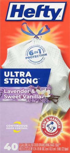 13 Gallon Drawstring White Trash Bags, 80 Bags E6973