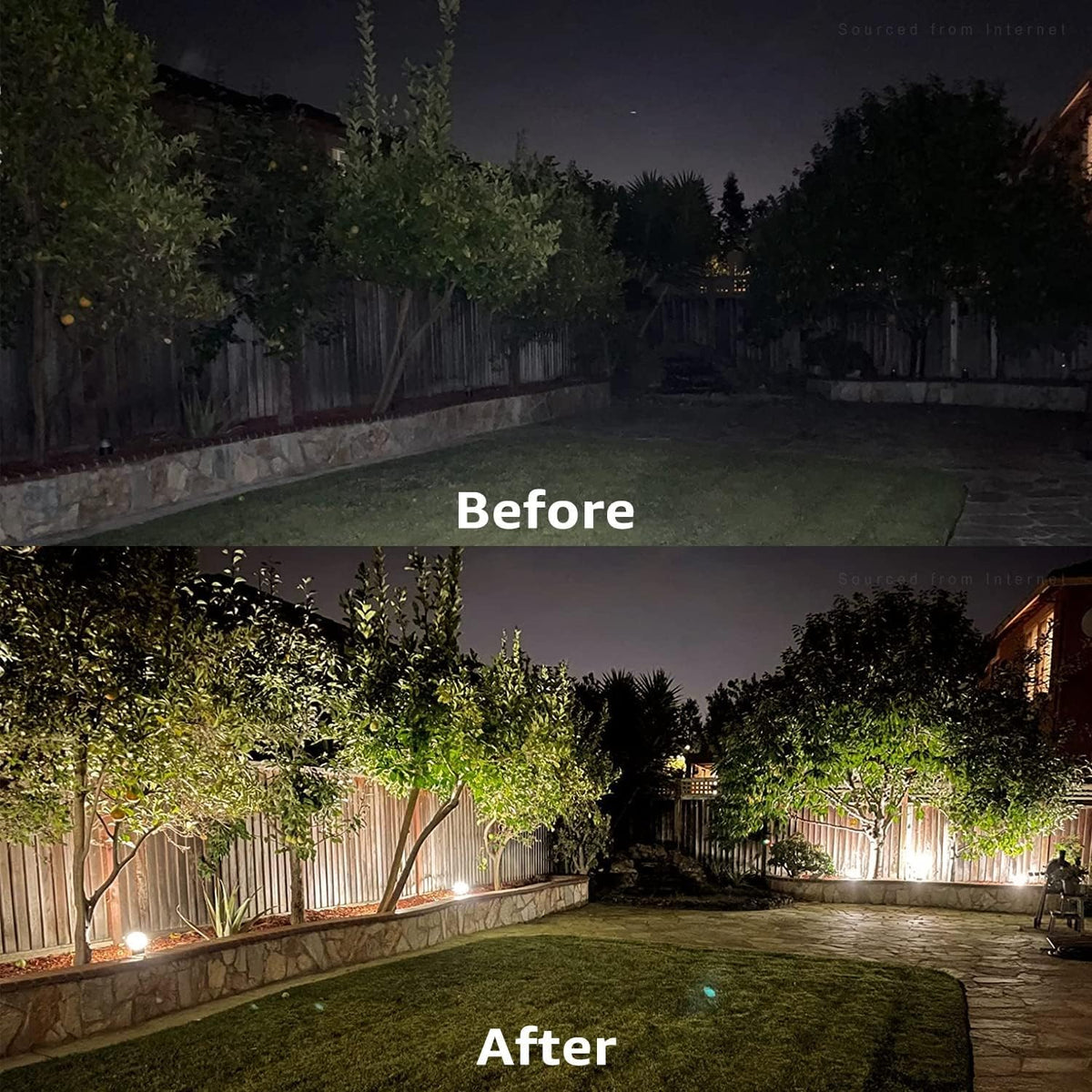 8-Pack Low Voltage LED Landscape Pathway Lights, Die-cast Aluminum, 3000K Warm White E86943