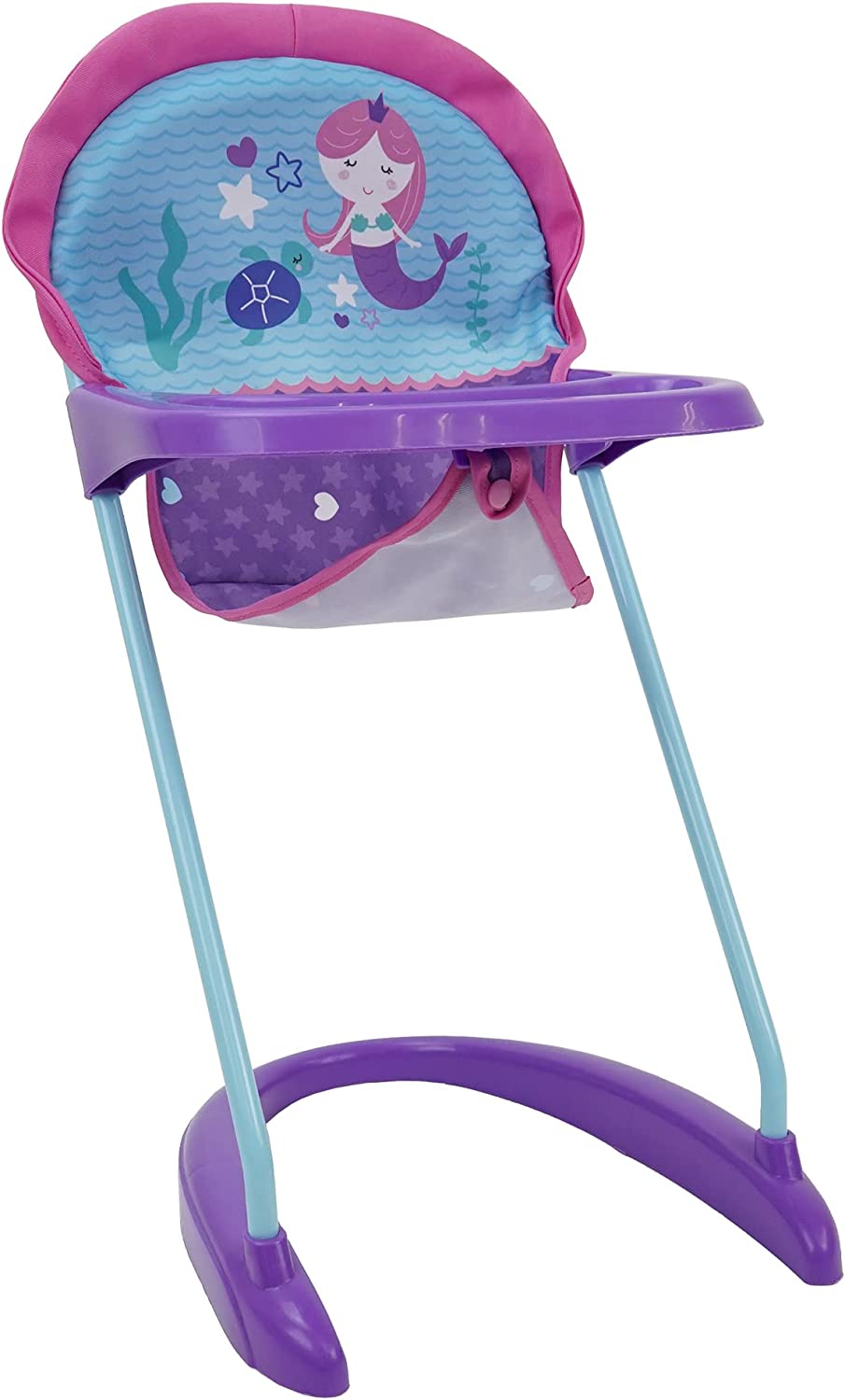 Mermaid Doll Highchair with Front Tray & Safety Harness Z707948