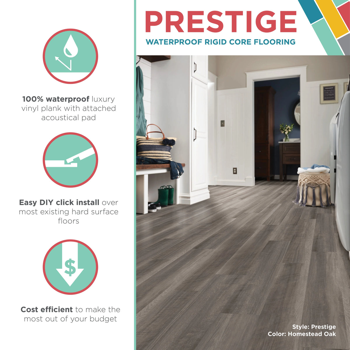 6 in. x 36 in. Luxury Vinyl Plank L661