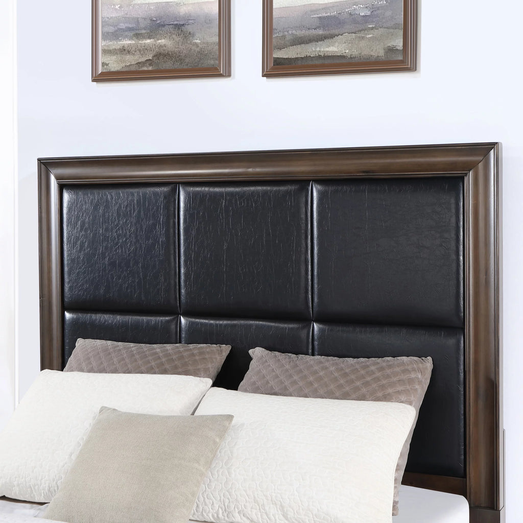 Dark Brown 3-Piece Upholstered Storage Bedroom Set D50818