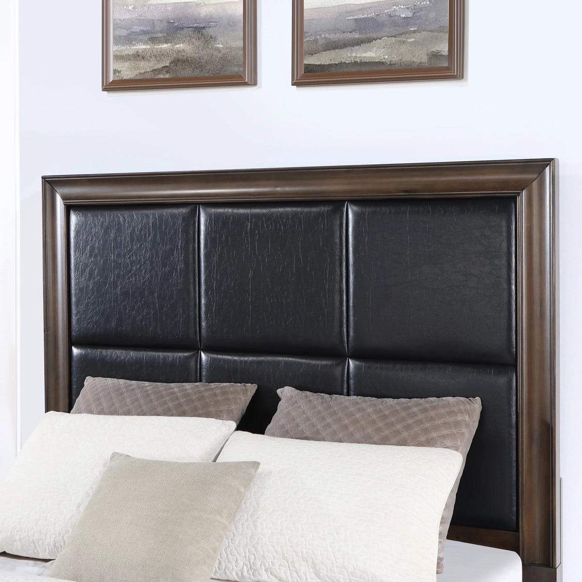 Dark Brown 3-Piece Upholstered Storage Bedroom Set D50818