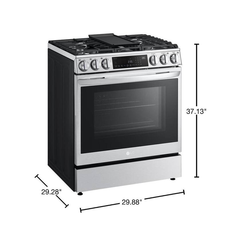 6.3 cu. ft. Slide-in Gas Range with Air Fry in Stainless Steel Y46708
