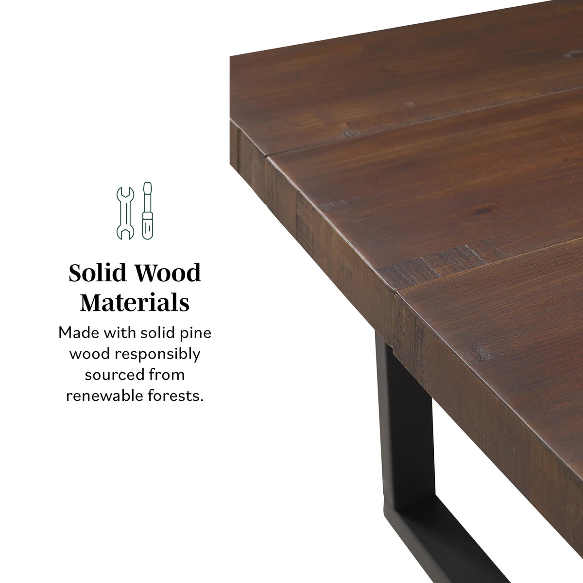 Modern Farmhouse Two-Tone Dining Table E626484