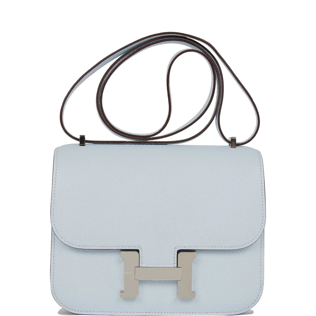 Bleu Brume Chevre 18 Shoulder Bag A436