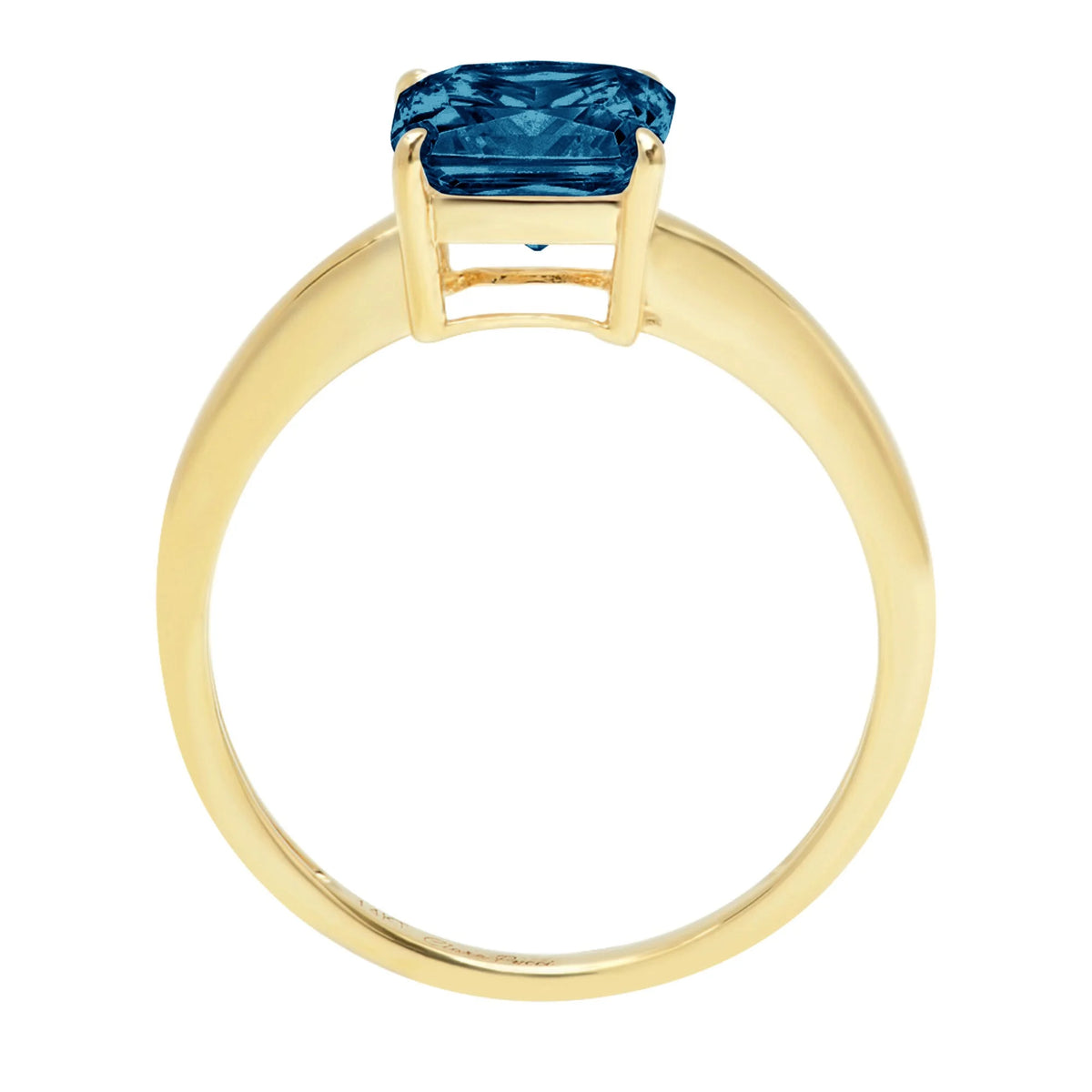 18K Yellow Gold Solitaire Ring I1699