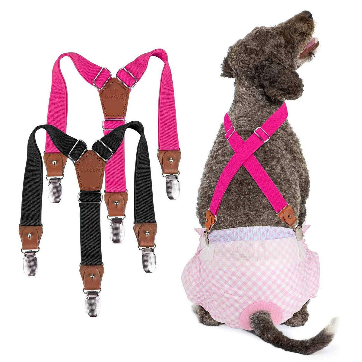 2 Pieces Dog Diaper Suspenders K364