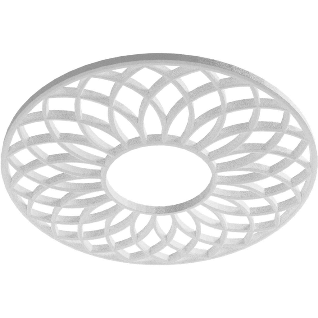 22x22OD x 7 1/2x22ID x 3/4x22P PVC Ceiling Medallion F1808