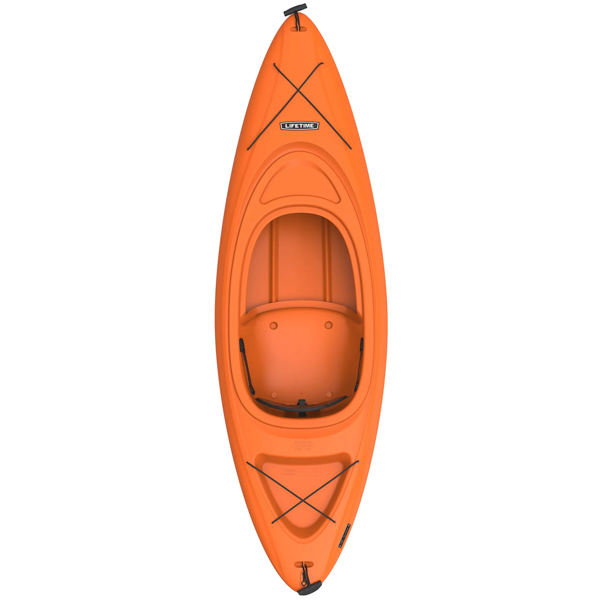 Orange 8 ft Sit-In Kayak with Paddle V7111