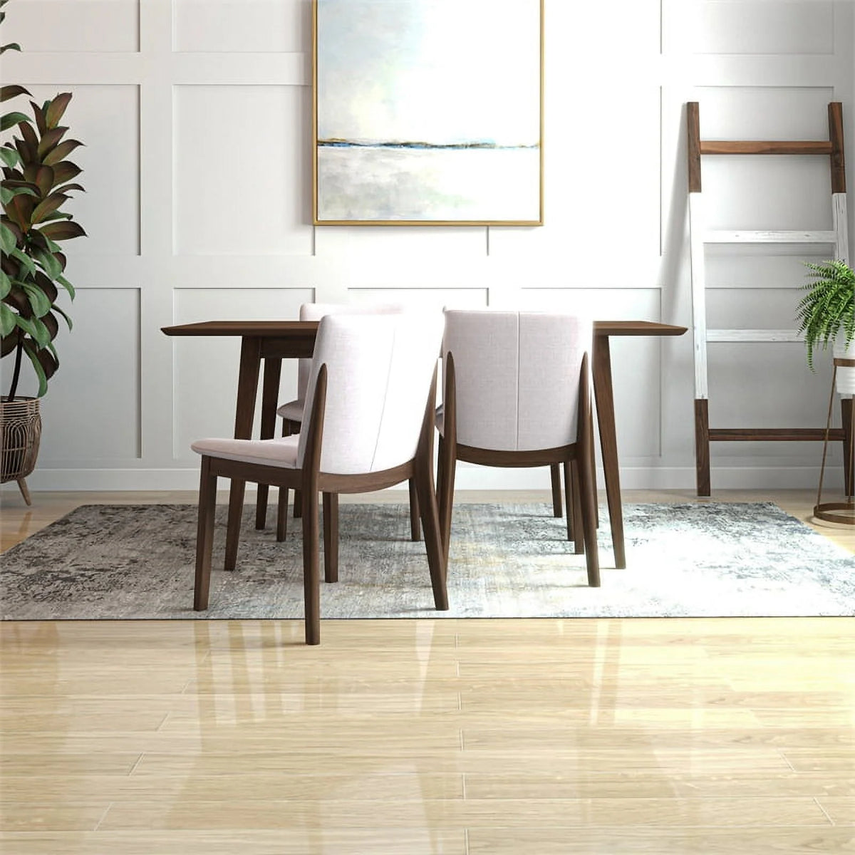 Mid Century Modern Dining Table Set for 4 H6365