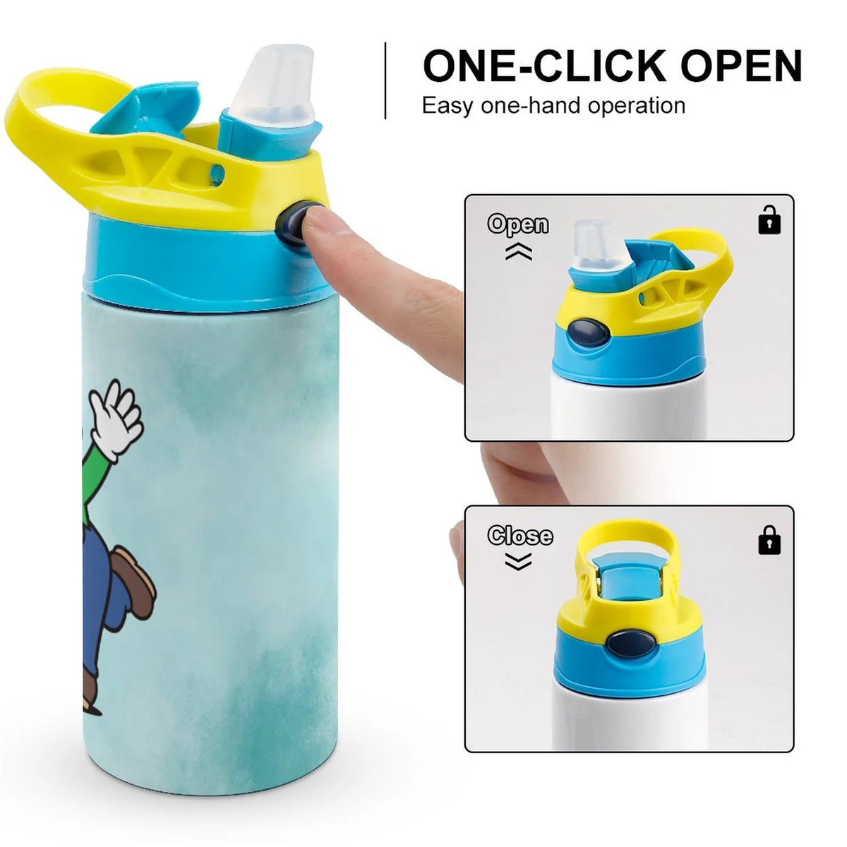 Insulated Stainless Steel Water Bottle with Straw Leak-Proof B302
