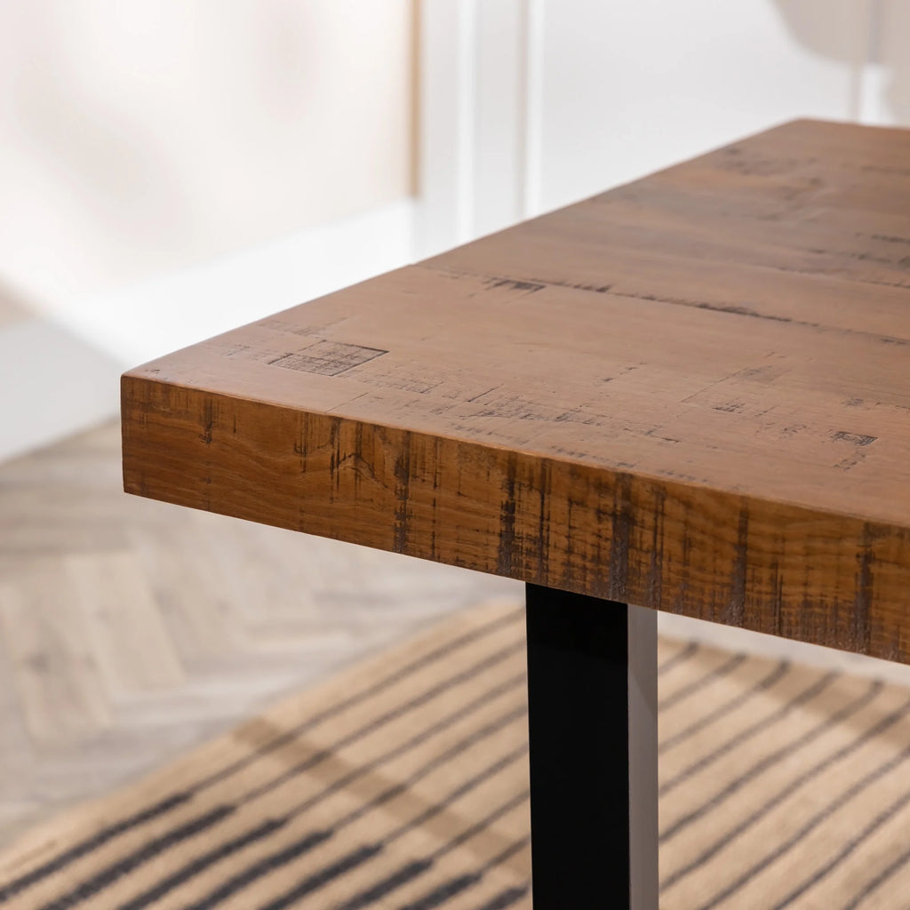 Modern Farmhouse Two-Tone Dining Table E626484