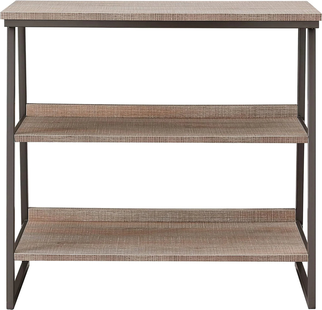 Rustic Oak/Black Shelves And Sides I79621