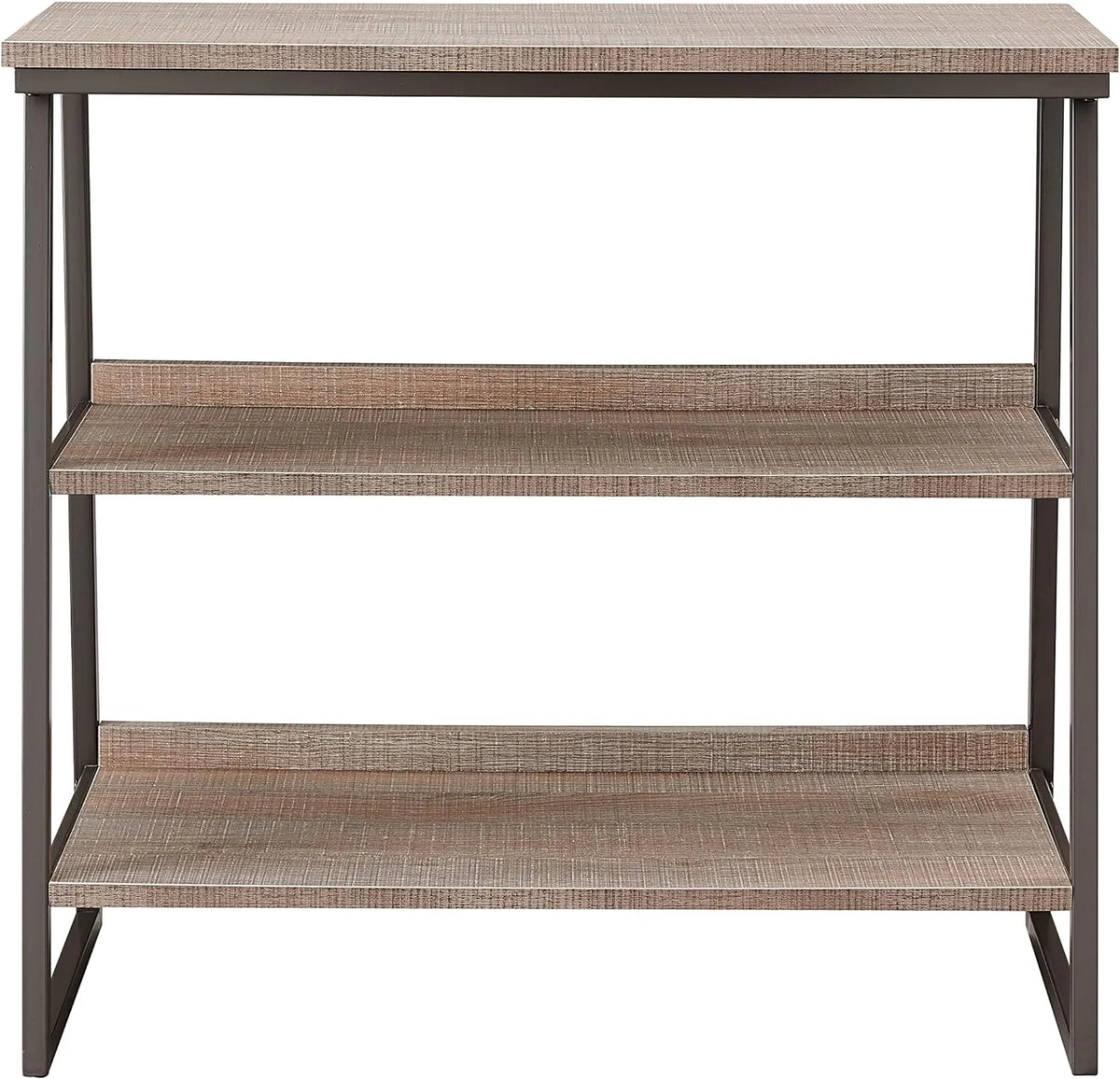 Rustic Oak/Black Shelves And Sides I79621