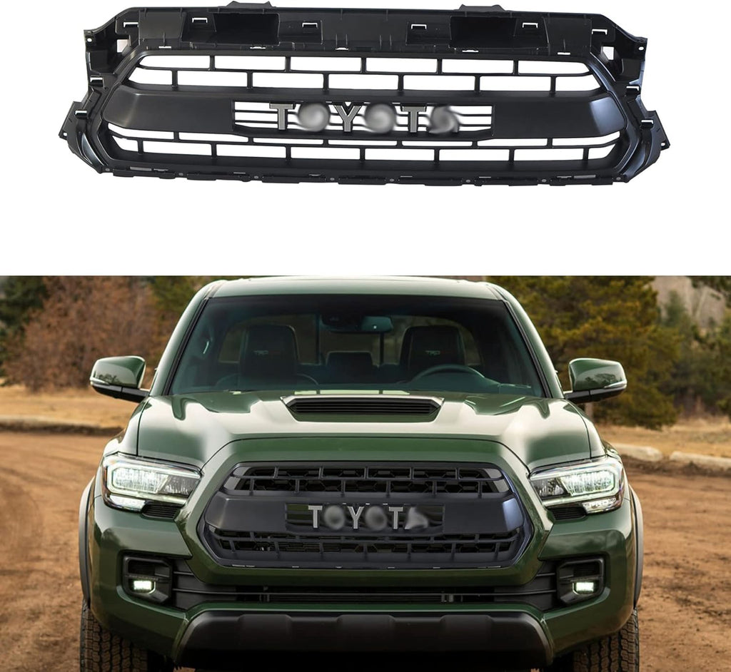 Black LED Front Grille for Tacoma 2012 2013 2014 2015 Z3821