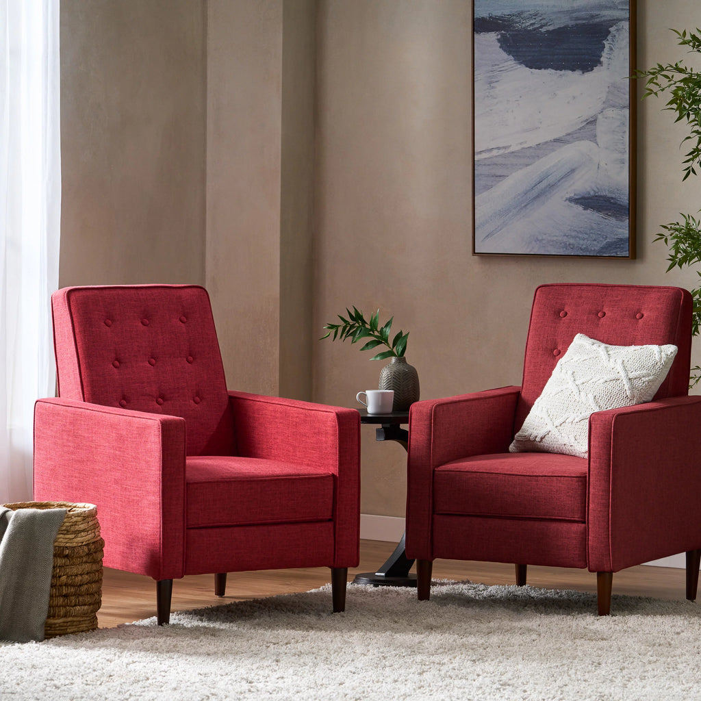 Set of 2 Tufted Recliners T543