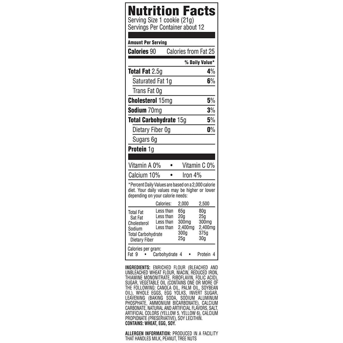 Original Cookies 9 oz. Package (4 Pack) F70304